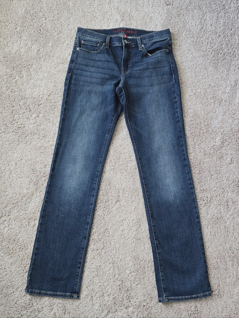 Lucky Brand Women's Medium Wash Midrise Straight-Leg Jeans